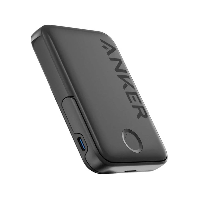 Anker 322 MagGo 5000mAh Magnetic Wireless Portable Power Bank - Black - مزود الطاقة